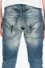 CROSSED OUT LONG FLAP MENS JEANS IN 3D MEDIUM BROKEN WITH CRYSTALS sold by Robin's Jean