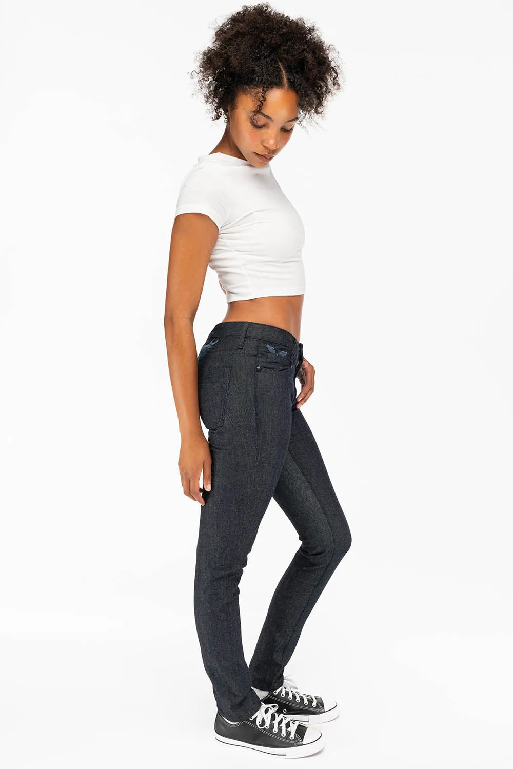WOMENS CLASSIC 5 POCKET SKINNY JEANS IN RAW sold by Robin's Jean product image thumbnail 4