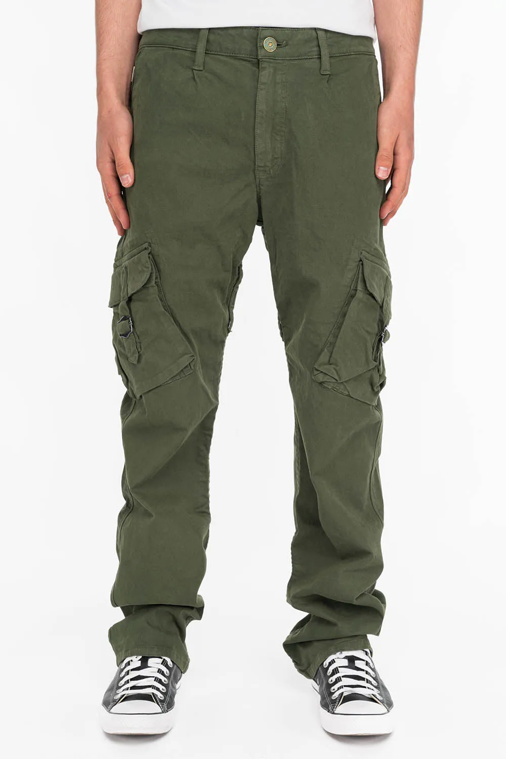ROBINS NEW MILITARY STYLE CARGO PANTS IN GREEN ARMY sold by Robin's Jean product image thumbnail 5