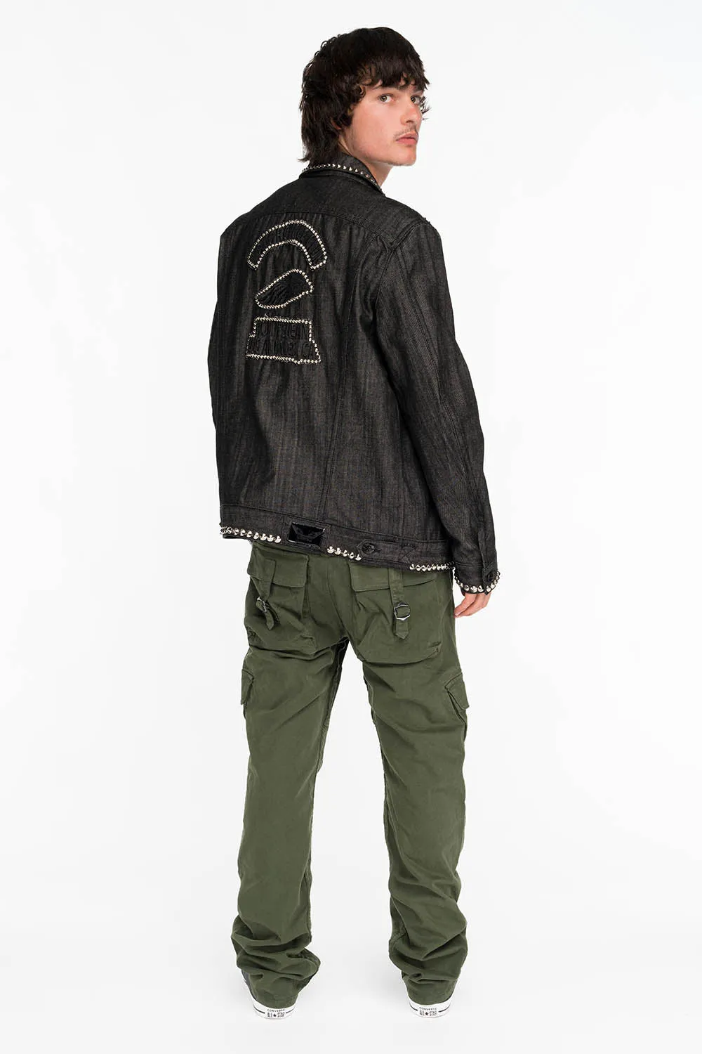 ROBINS NEW MILITARY STYLE CARGO PANTS IN GREEN ARMY sold by Robin's Jean product image thumbnail 4