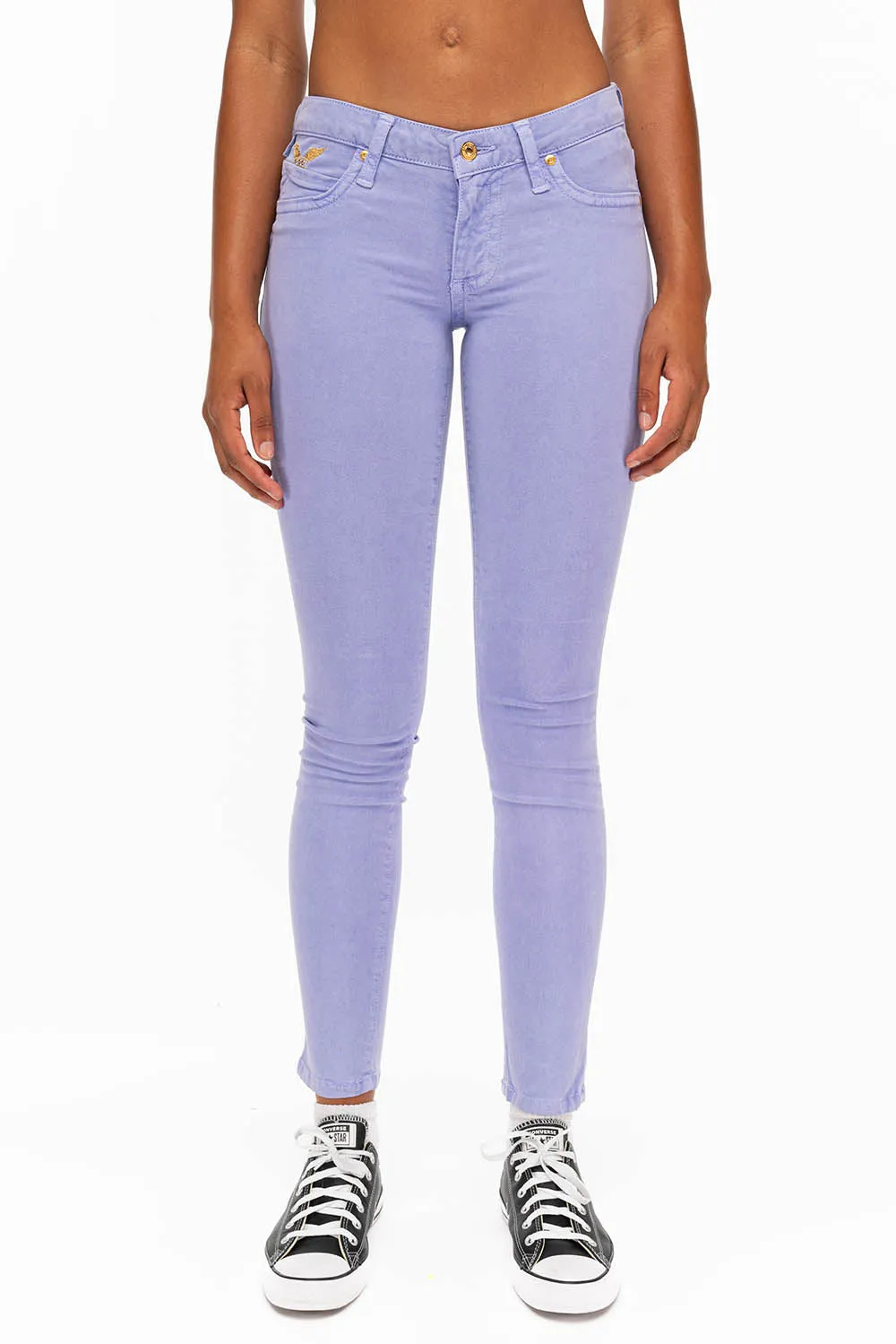 MARILYN SKINNY IN PURPLE WITH CRYSTALS sold by Robin's Jean