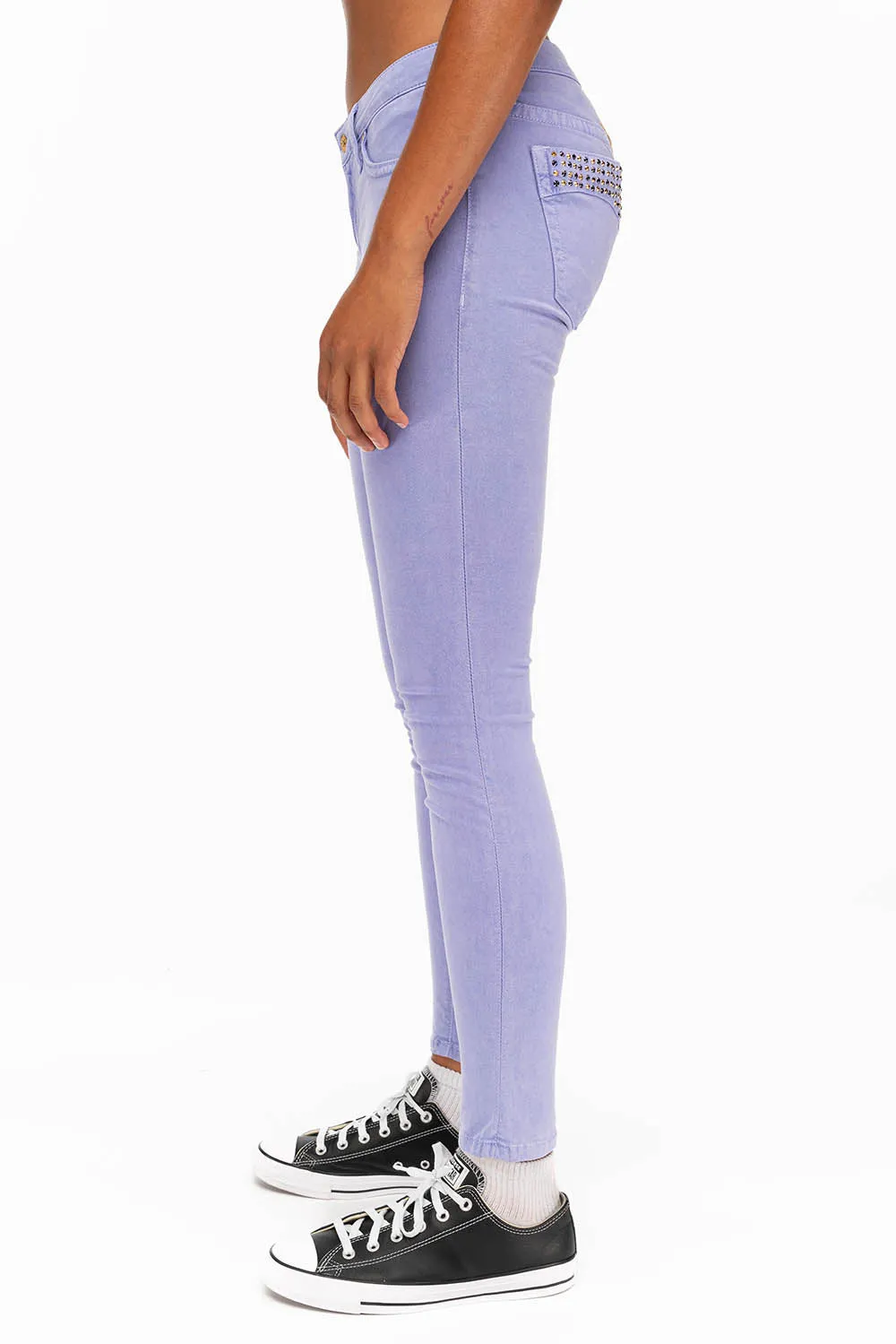 MARILYN SKINNY IN PURPLE WITH CRYSTALS sold by Robin's Jean product image thumbnail 3