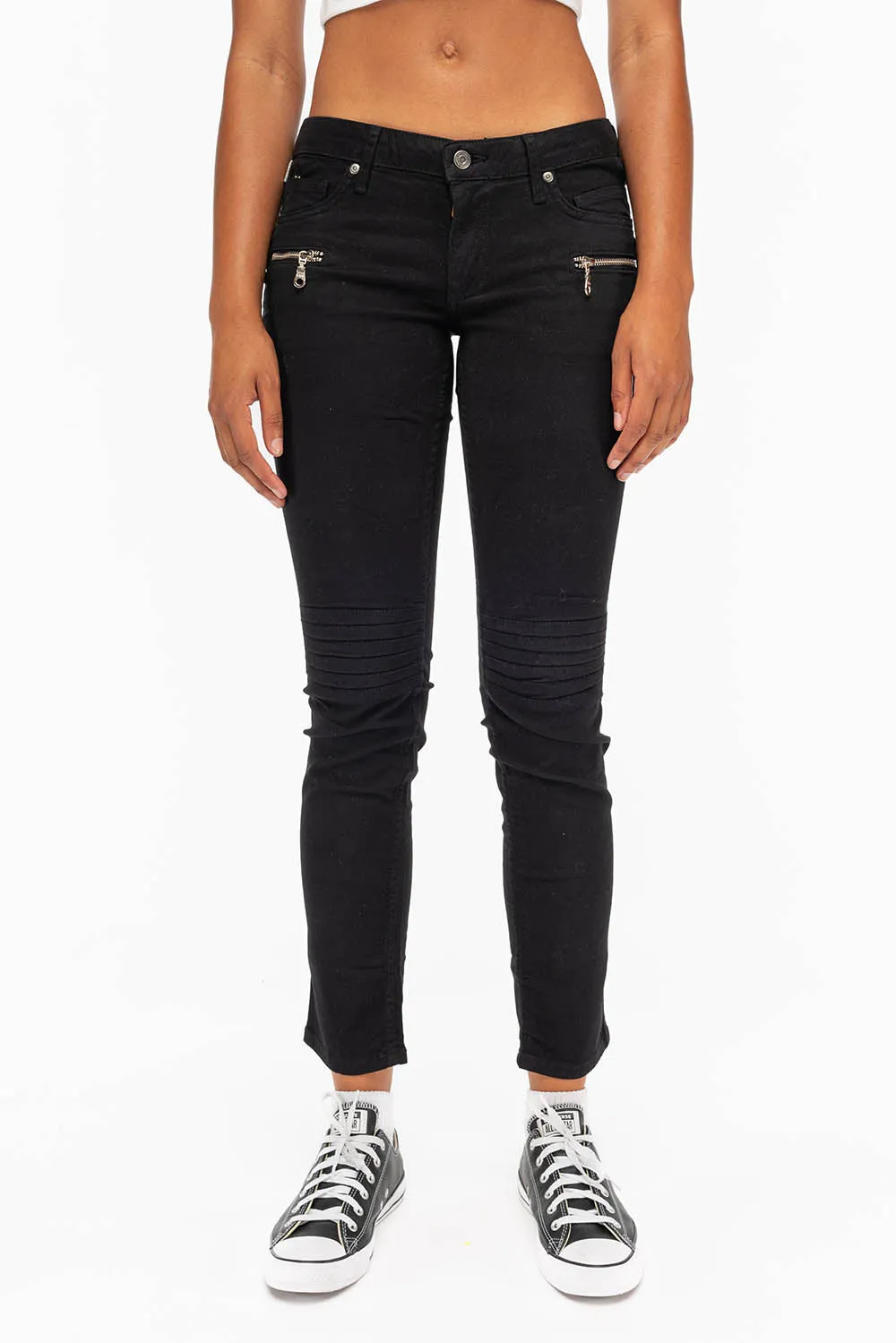 ROBIN'S BIKER WOMENS JEANS IN BLACK sold by Robin's Jean