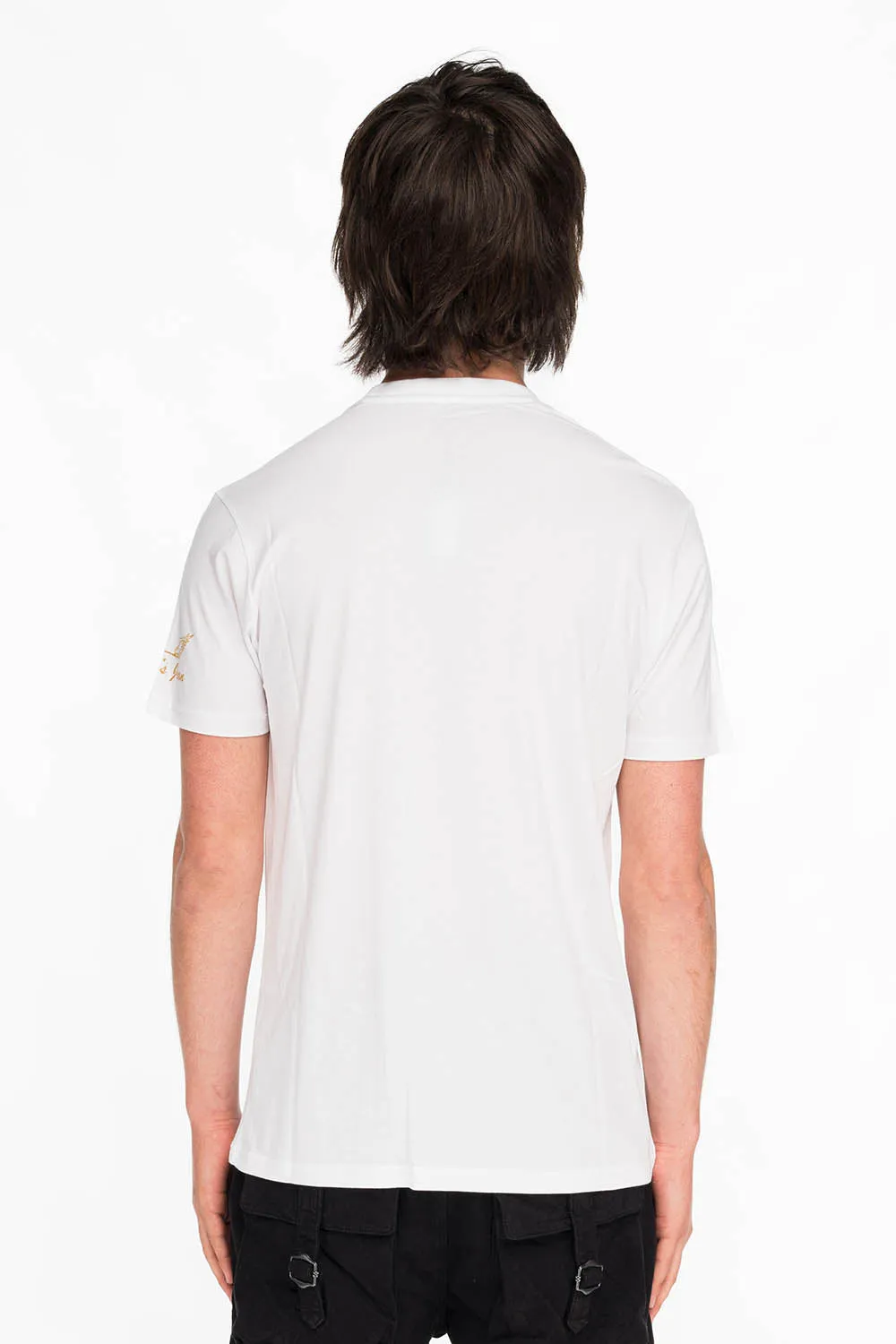 CRYSTAL CROSS TEE IN WHITE sold by Robin's Jean product image thumbnail 2