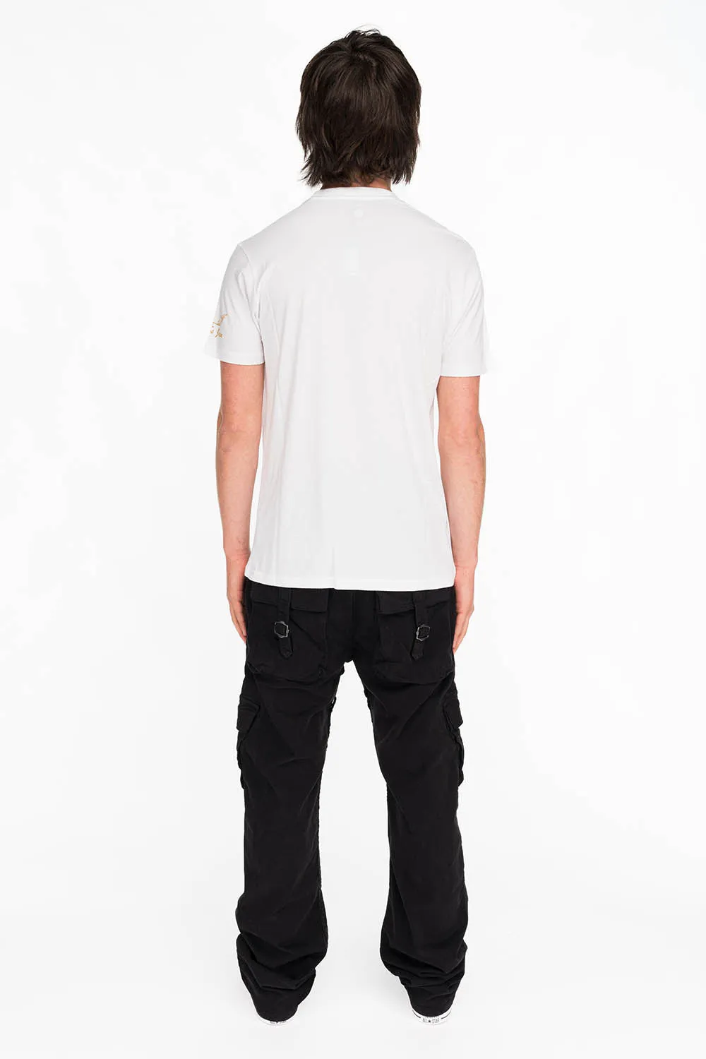 CRYSTAL CROSS TEE IN WHITE sold by Robin's Jean product image thumbnail 4