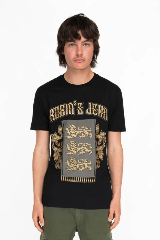 3 LIONS TEE IN BLACK sold by Robin's Jean