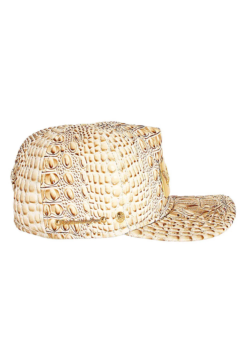 ROBIN'S GOLD TAG CAP IN BEIGE CROC sold by Robin's Jean product image thumbnail 3