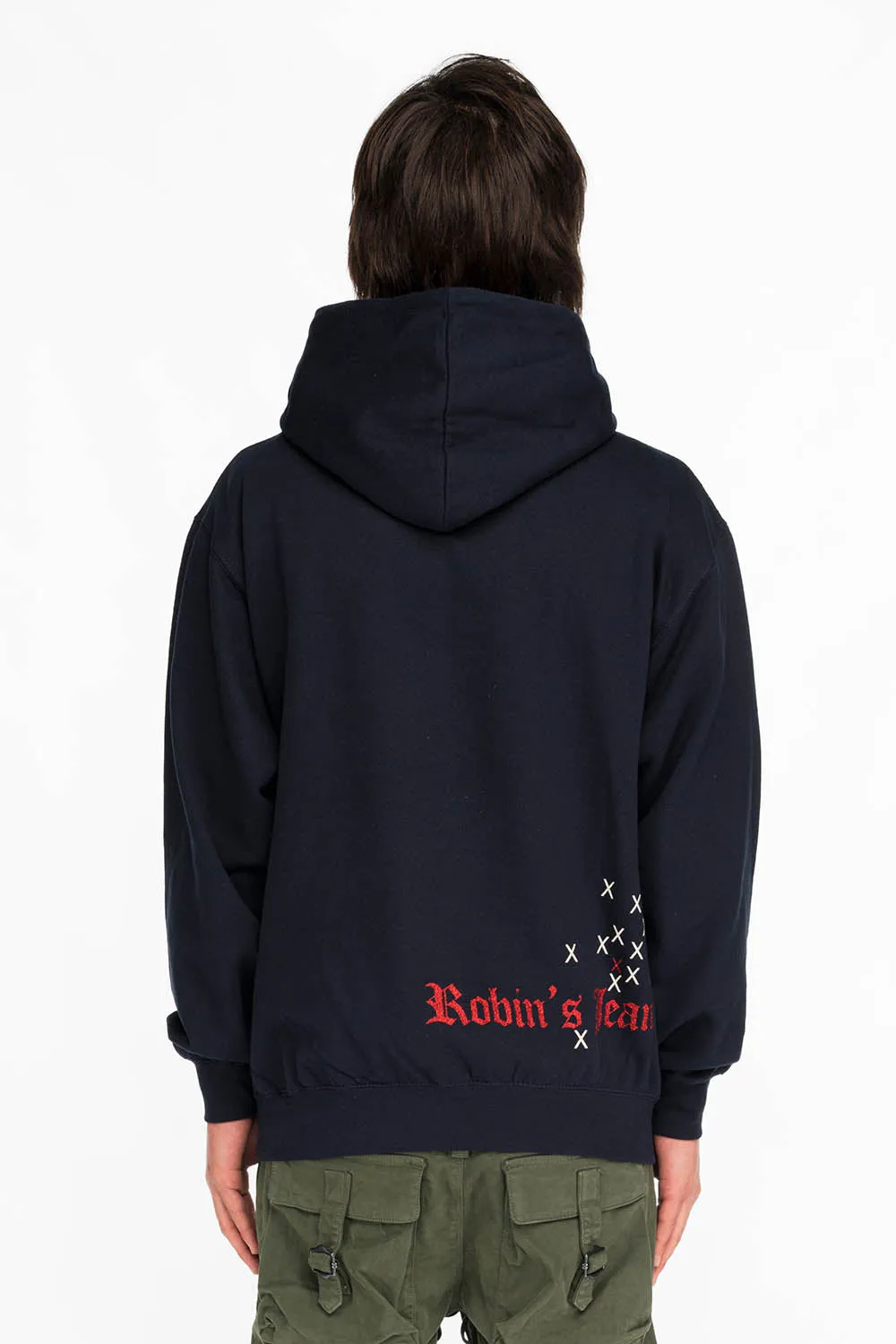 NEON ANGEL MENS PULLOVER HOODIE IN NAVY sold by Robin's Jean product image thumbnail 2