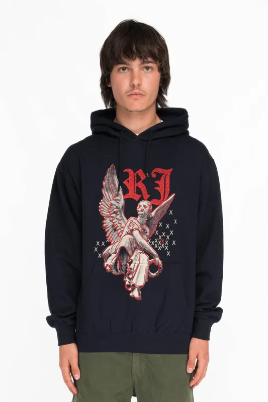 NEON ANGEL MENS PULLOVER HOODIE IN NAVY sold by Robin's Jean