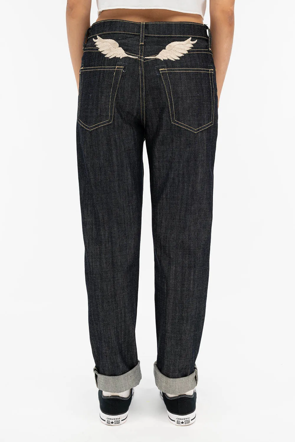 WOMENS BOYFRIEND STYLE JEANS IN RAW sold by Robin's Jean product image thumbnail 3