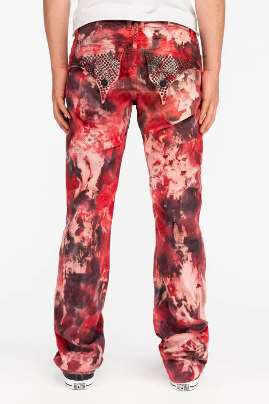 MENS CLASSIC STRAIGHT LEG LONG FLAP JEANS WITH CRYSTALS IN SUNDANCE sold by Robin's Jean