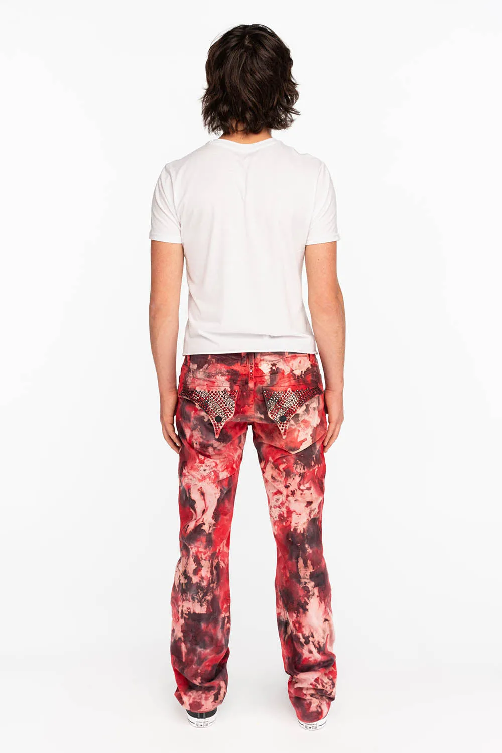 MENS CLASSIC STRAIGHT LEG LONG FLAP JEANS WITH CRYSTALS IN SUNDANCE sold by Robin's Jean product image thumbnail 5