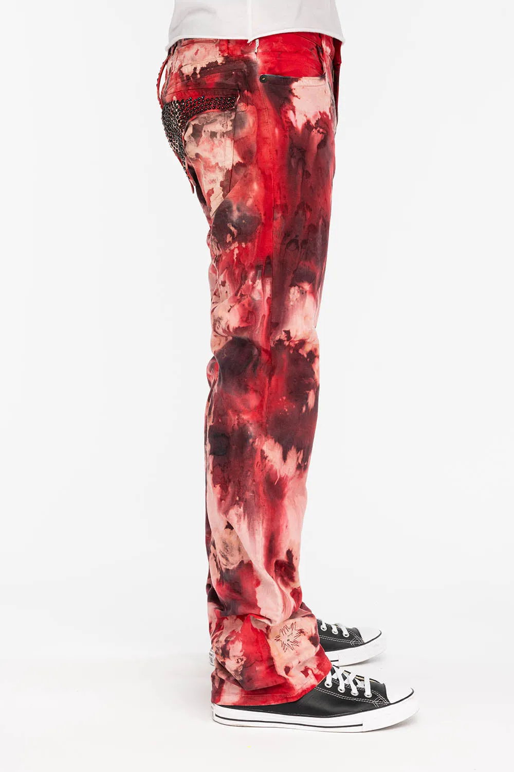 MENS CLASSIC STRAIGHT LEG LONG FLAP JEANS WITH CRYSTALS IN SUNDANCE sold by Robin's Jean product image thumbnail 2