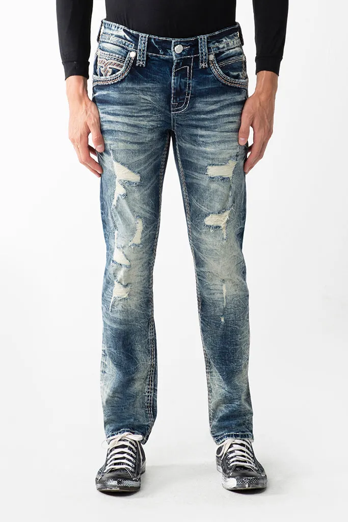 BRAYEN ALT STRAIGHT JEANS sold by Rock Revival product image thumbnail 3