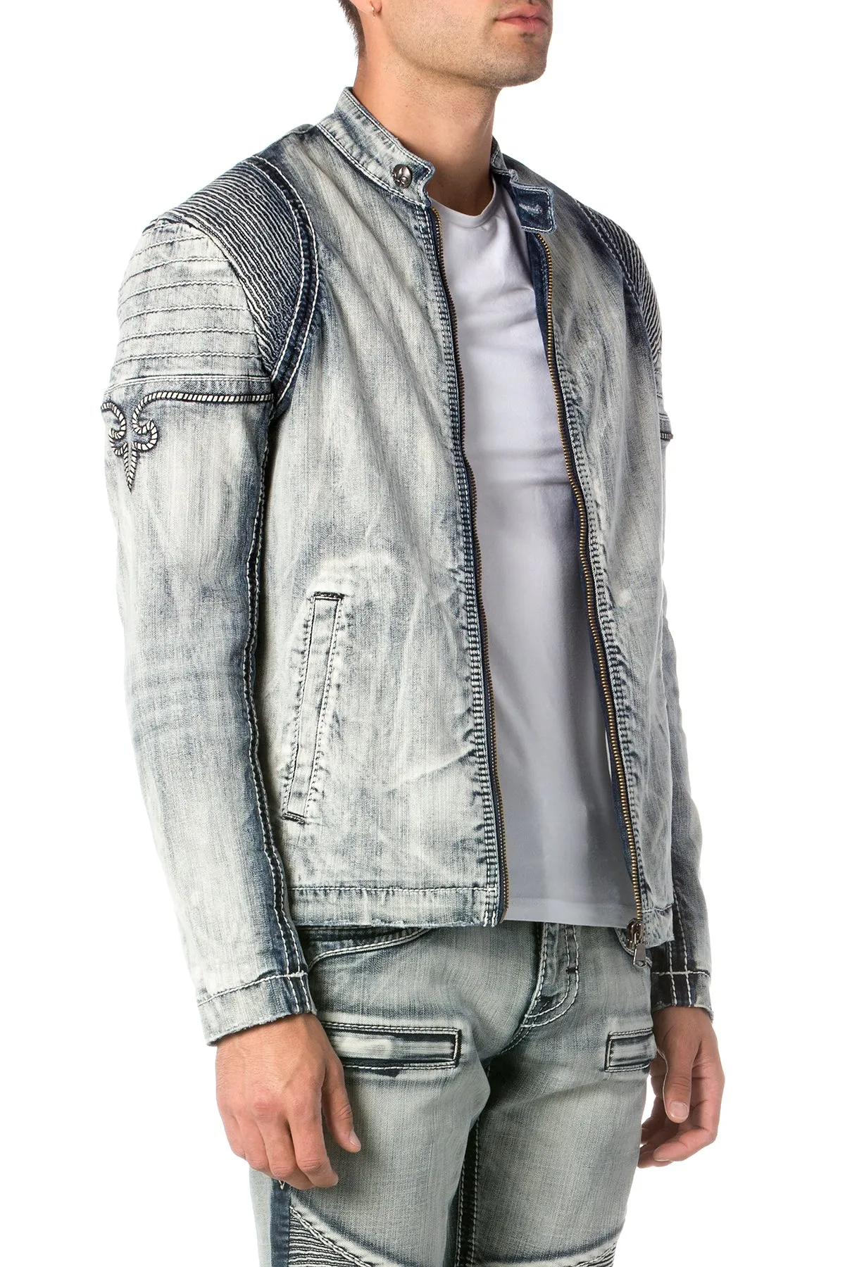 BAMFORD MOTO DENIM JACKET sold by Rock Revival product image thumbnail 3