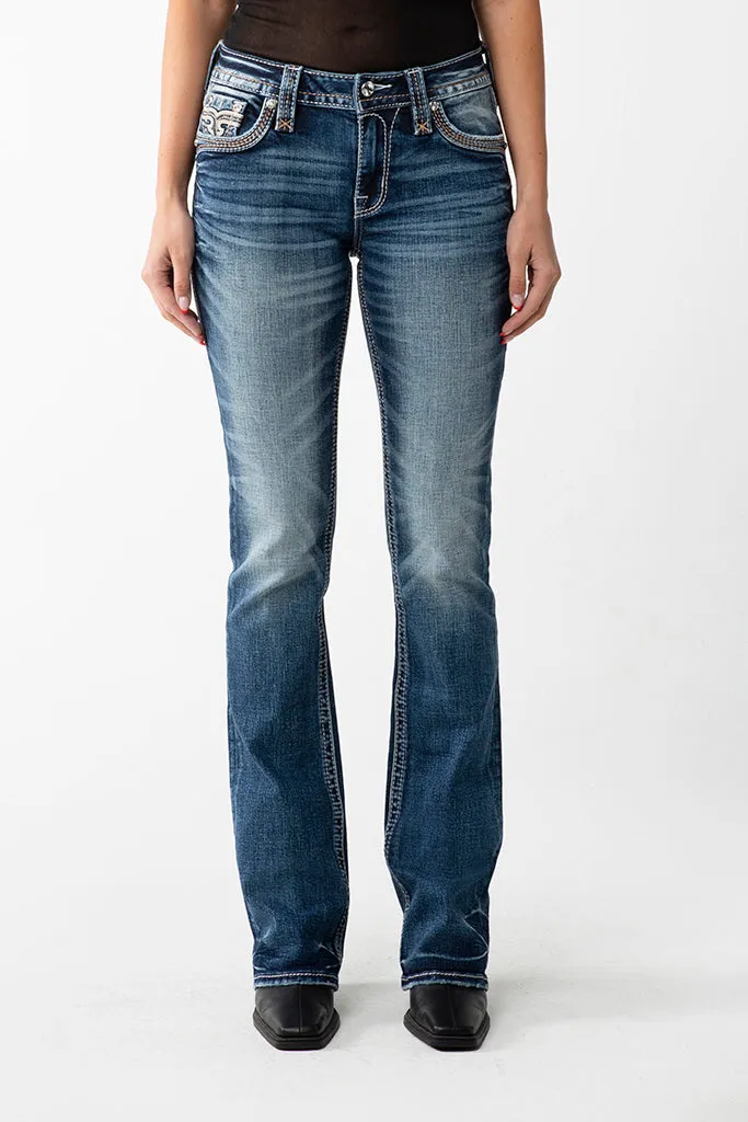HIBISCUS BOOTCUT JEANS sold by Rock Revival product image thumbnail 3