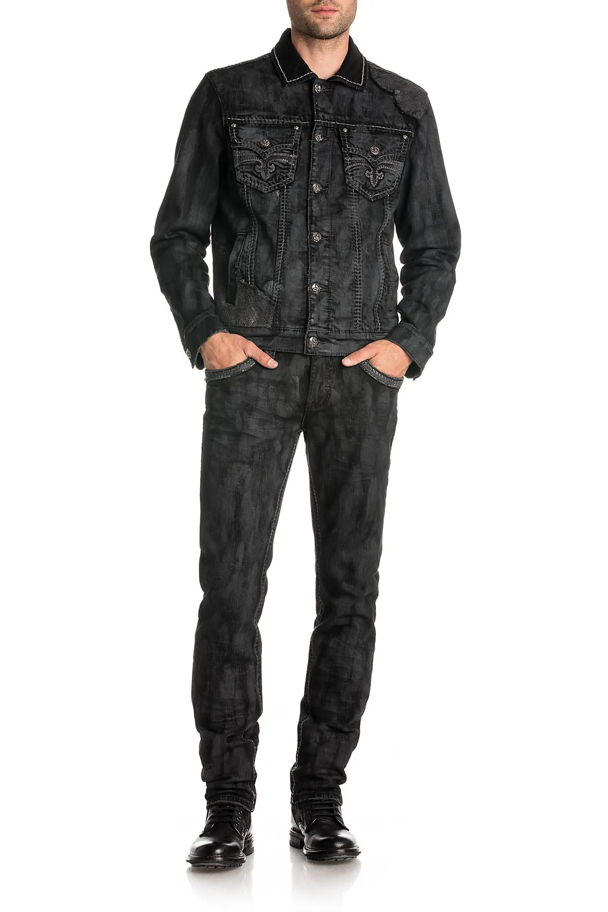 DOHENY DENIM JACKET sold by Rock Revival product image thumbnail 4