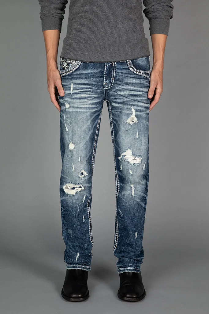 MERRITT STRAIGHT JEANS sold by Rock Revival product image thumbnail 3