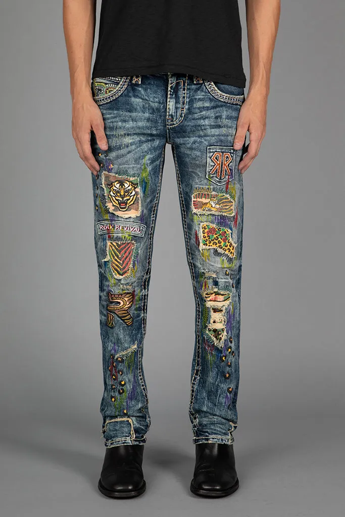 LYNDON ALT STRAIGHT JEANS sold by Rock Revival product image thumbnail 3