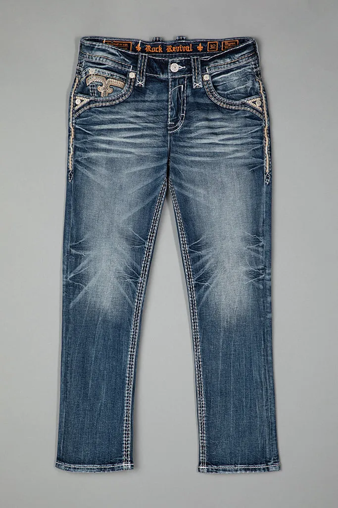 MYRON STRAIGHT JEANS sold by Rock Revival product image thumbnail 5