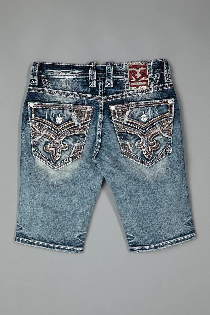 Arjan Denim Shorts sold by Rock Revival product image thumbnail 4