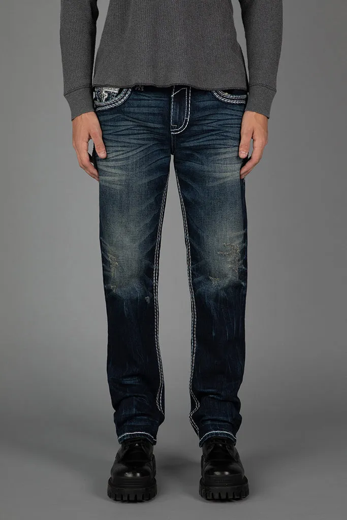 Justyn Straight Jeans sold by Rock Revival product image thumbnail 3