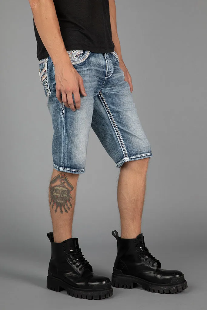 Jimmie Denim Shorts sold by Rock Revival product image thumbnail 2