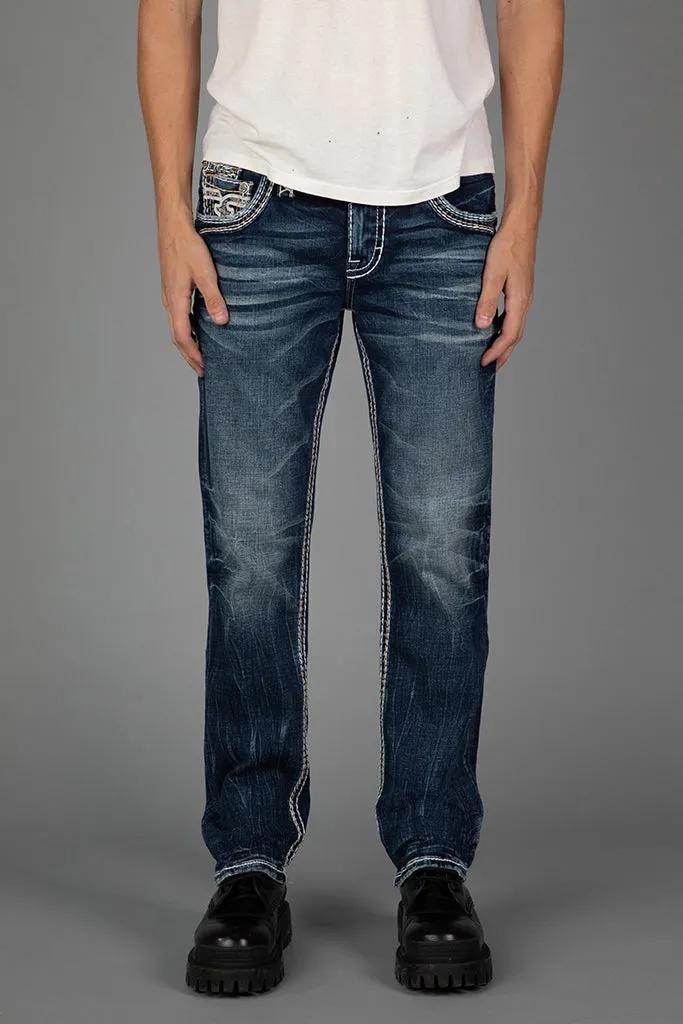 Ronin Straight Jeans sold by Rock Revival product image thumbnail 3