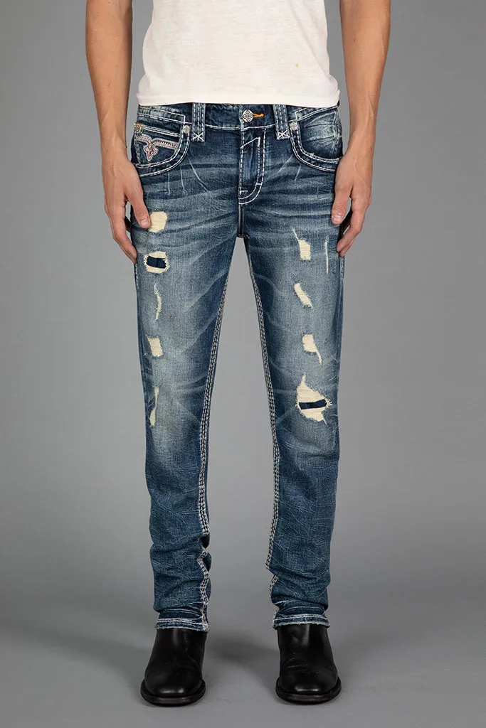 Richie Alt Straight Jeans sold by Rock Revival product image thumbnail 3