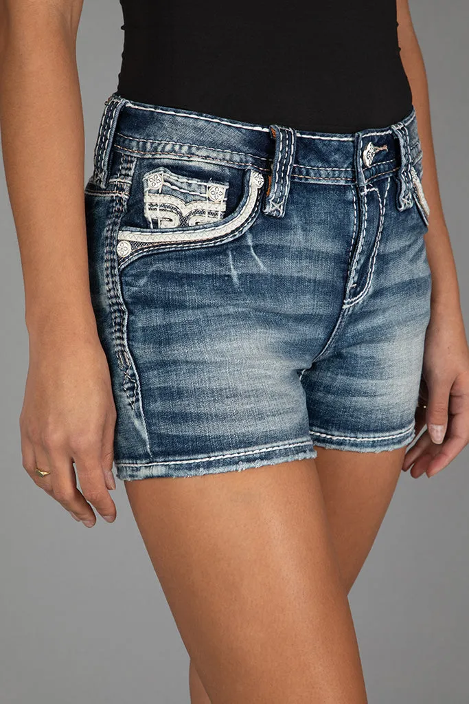 NIXIE DENIM SHORTS sold by Rock Revival product image thumbnail 5