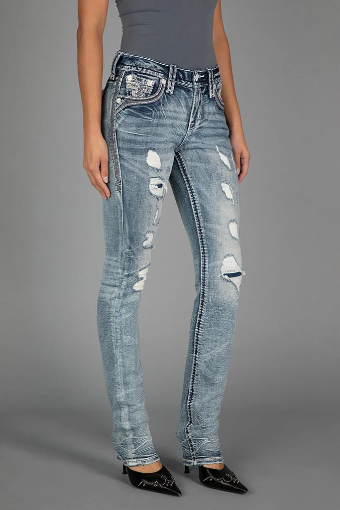 Joelle Straight Jeans sold by Rock Revival product image thumbnail 2