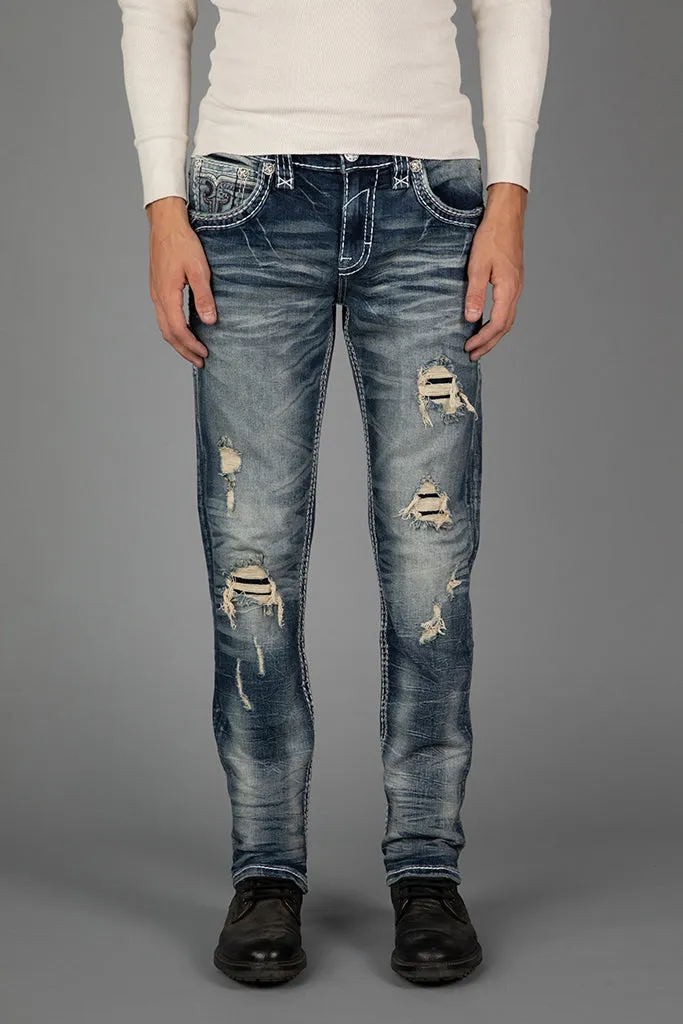 Damian Alt Straight Jeans sold by Rock Revival product image thumbnail 3