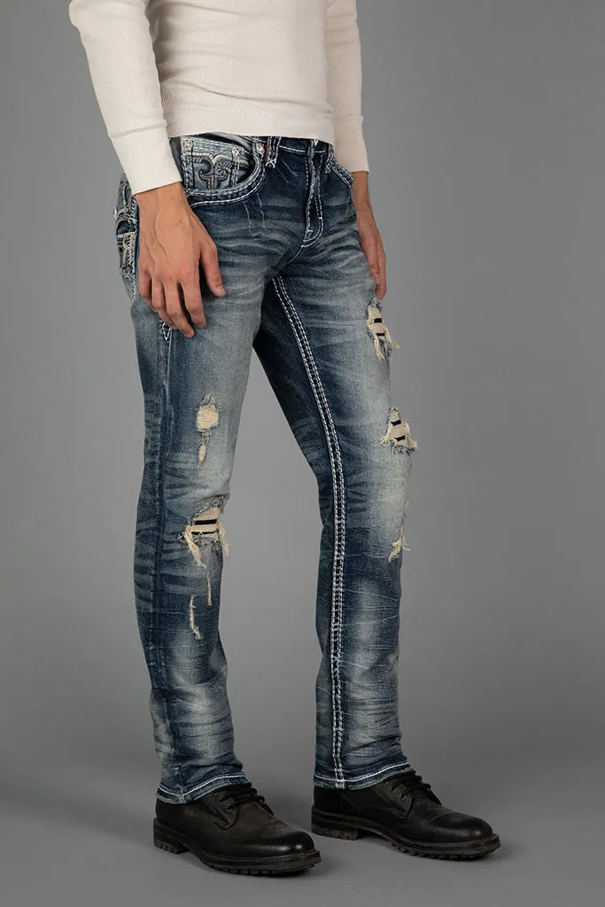 Damian Alt Straight Jeans sold by Rock Revival product image thumbnail 2