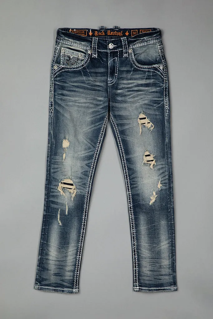 Damian Alt Straight Jeans sold by Rock Revival product image thumbnail 5
