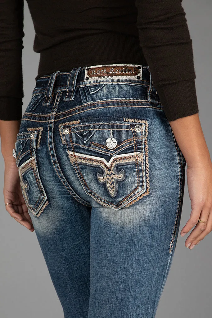 NECTARINE SKINNY JEANS sold by Rock Revival product image thumbnail 4