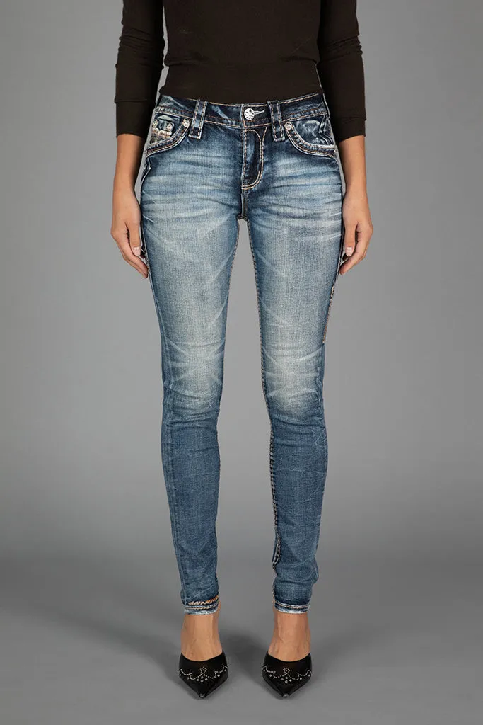 NECTARINE SKINNY JEANS sold by Rock Revival product image thumbnail 3