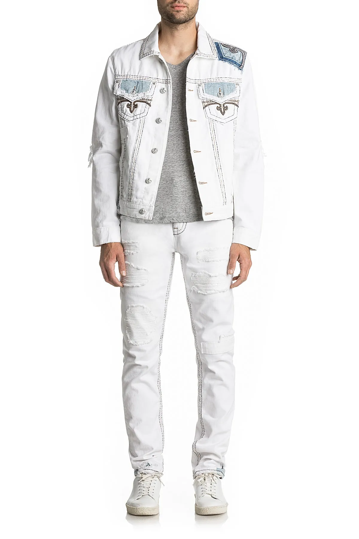 DOHENY DENIM JACKET sold by Rock Revival product image thumbnail 4