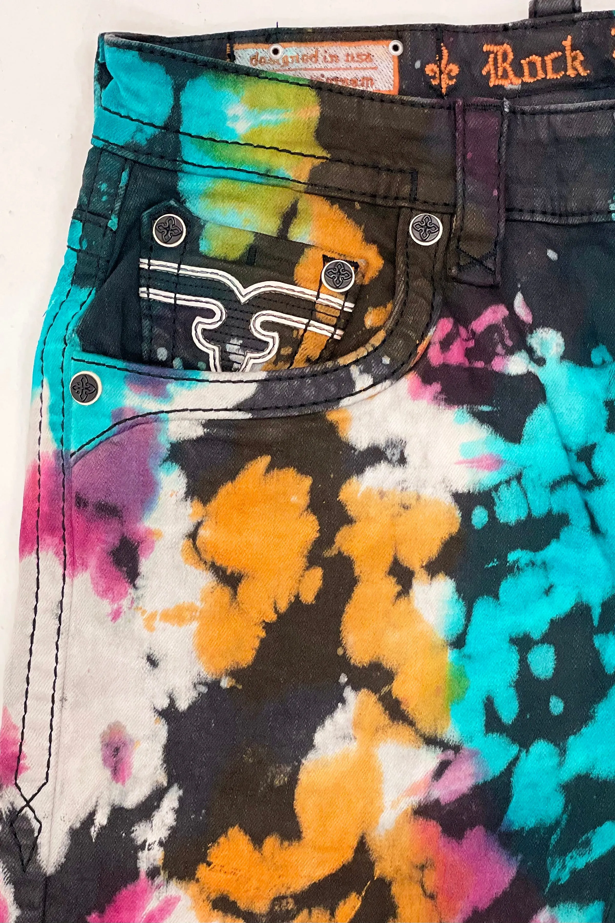 GOLDFINCH DENIM SHORTS sold by Rock Revival product image thumbnail 5