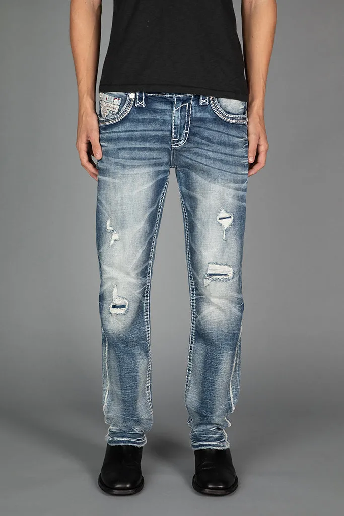 Jakub Straight Jeans sold by Rock Revival product image thumbnail 3