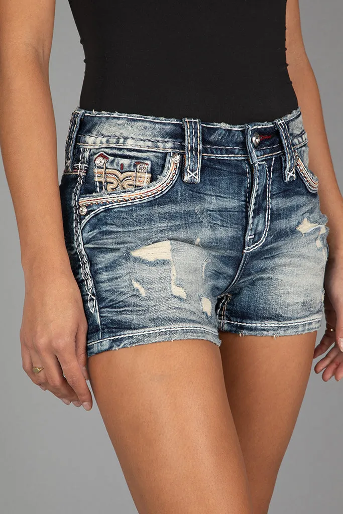 Everlee Denim Shorts sold by Rock Revival product image thumbnail 5