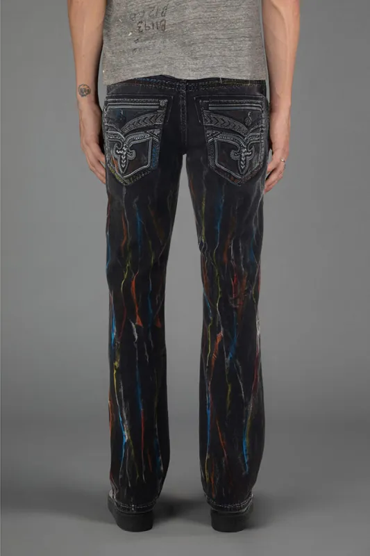 Lunar Rock Bootcut Jeans Black Wash made by Rock Revival
