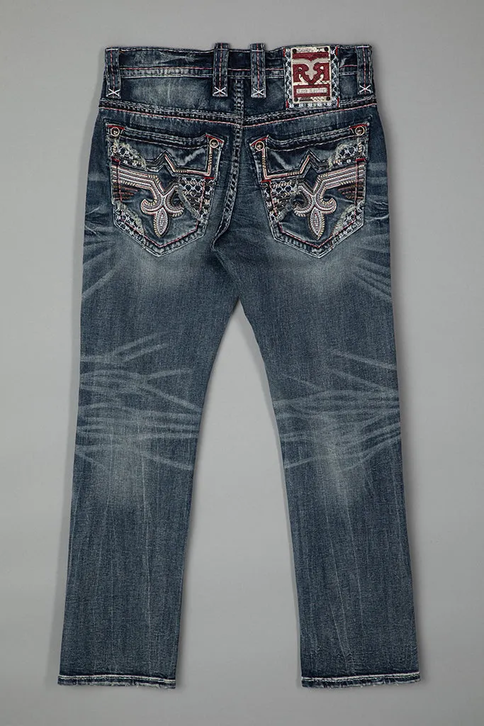 Leon Straight Jeans sold by Rock Revival product image thumbnail 4