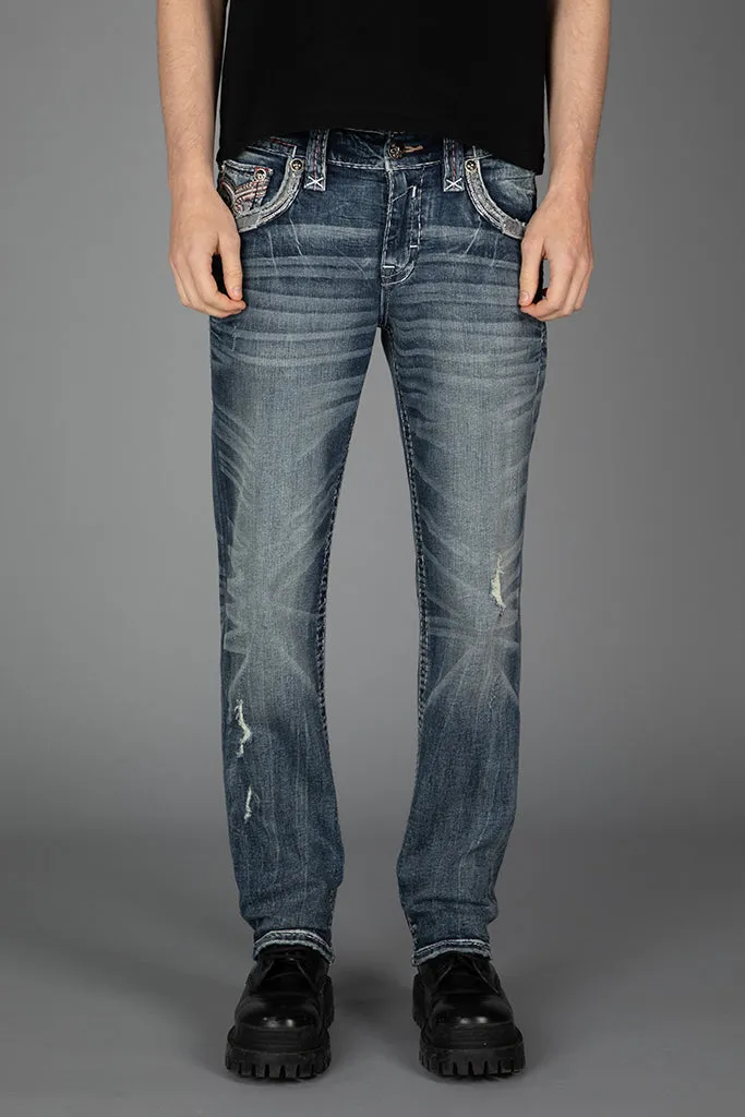 Leon Straight Jeans sold by Rock Revival product image thumbnail 3