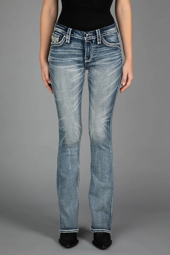Kendra Bootcut Jeans sold by Rock Revival product image thumbnail 3