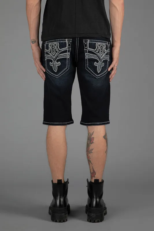 Ares Denim Shorts sold by Rock Revival
