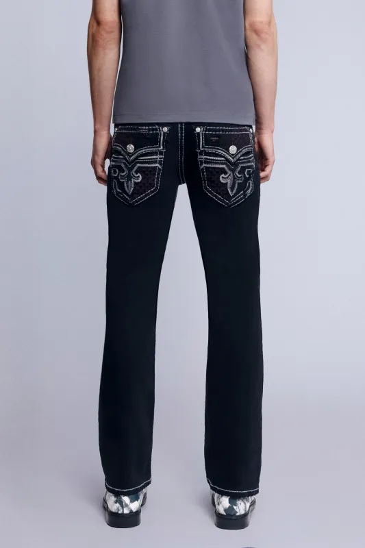 Skye Bootcut Jeans in Black made by Rock Revival