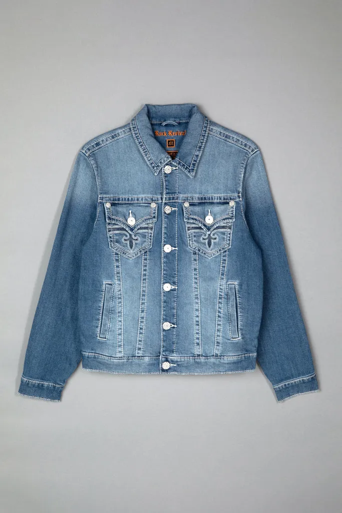 Jegor Denim Jacket sold by Rock Revival product image thumbnail 3