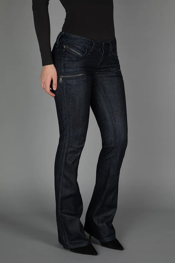 Kamil Super Low-Rise Moto Bootcut Jeans sold by Rock Revival product image thumbnail 2