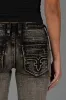 Kamil Super Low-Rise Moto Bootcut Jeans sold by Rock Revival