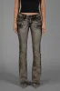 Kamil Super Low-Rise Moto Bootcut Jeans sold by Rock Revival